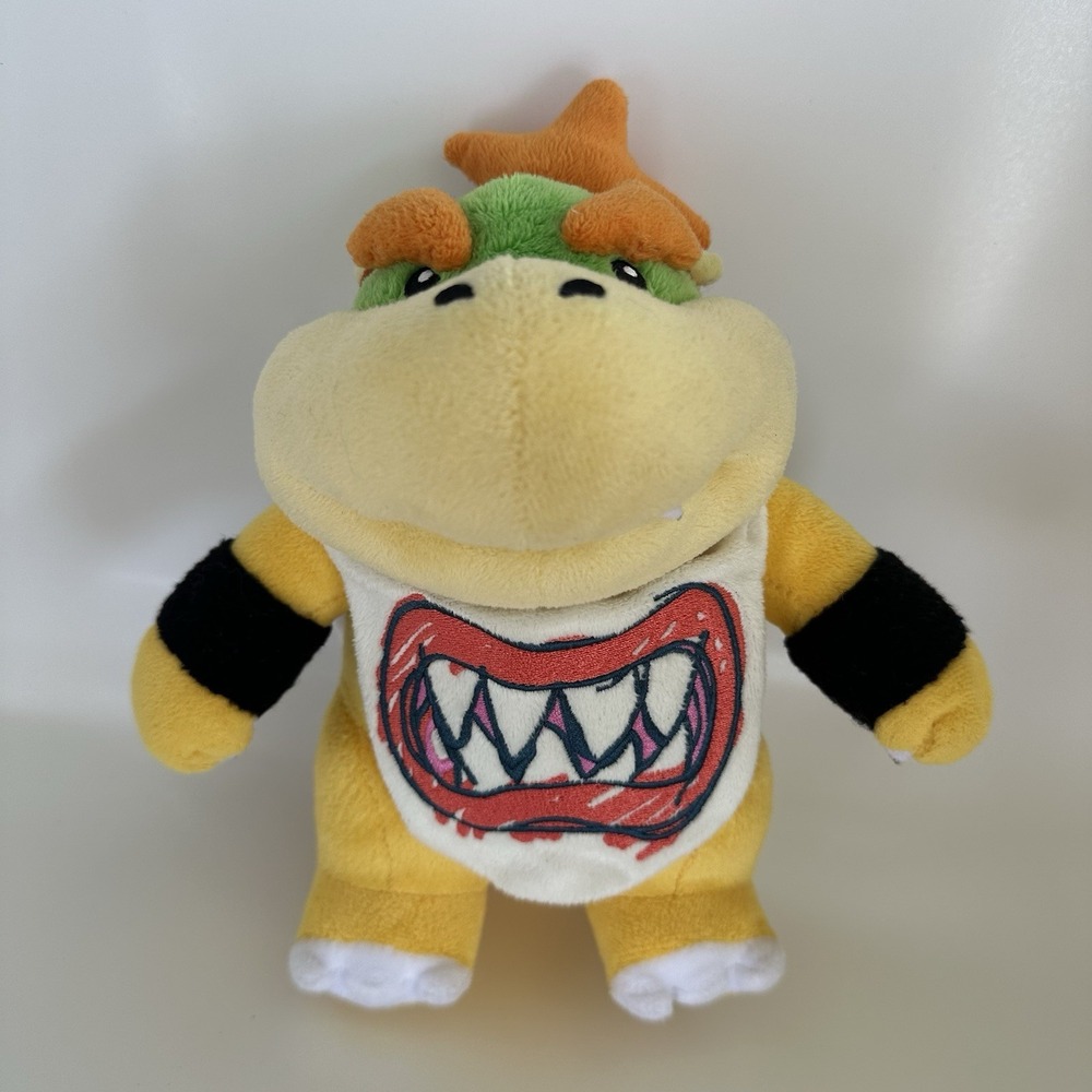 2017 Super Mario Bros Bowser Jr. All Star Little Buddy Stuffed Animal Plush 8"